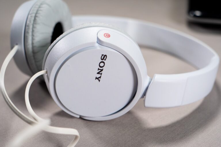 Photo depicting a Sony product laying on a desk